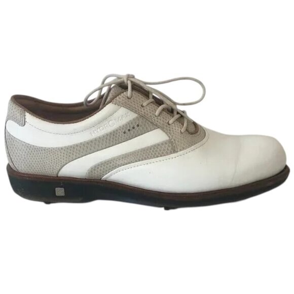 ECCO HydroMax Golf Shoes Women's Size 9/9.5 US 40 EU White Gray - Picture 1 of 12